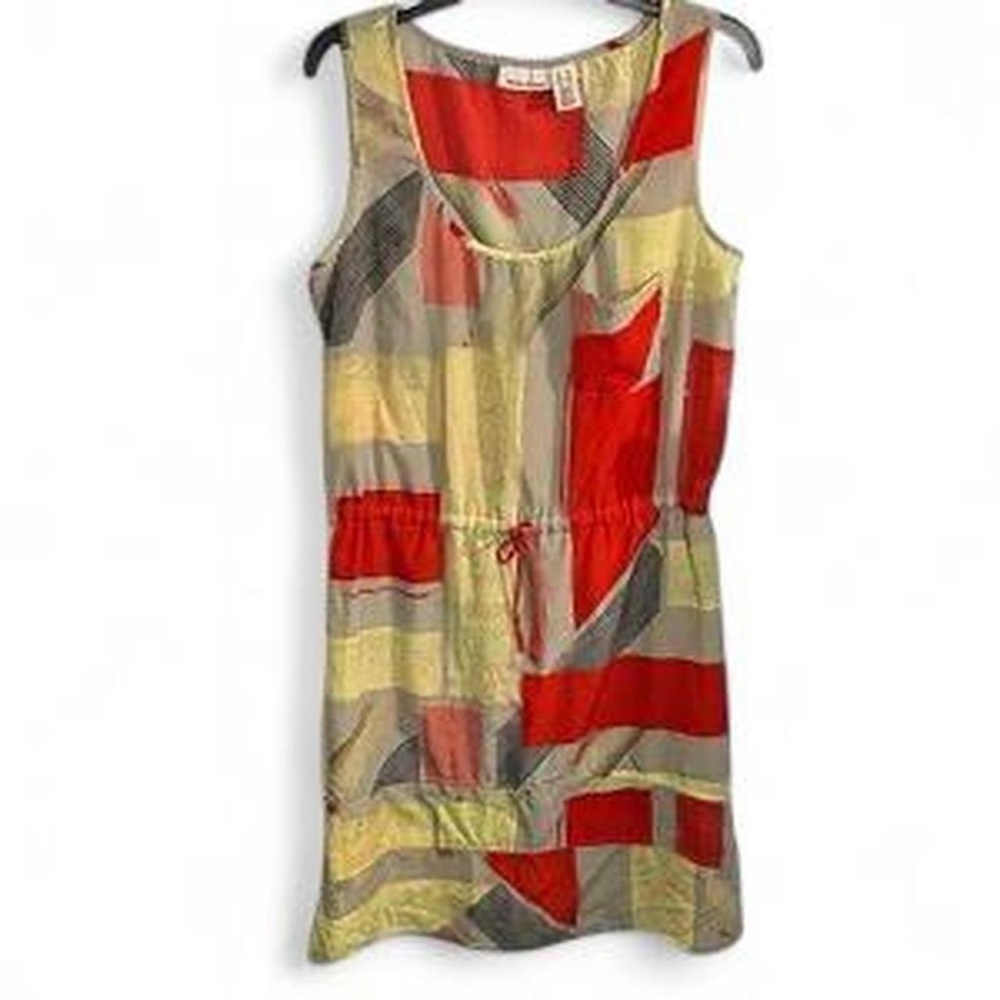 NWT Y2K Deadstock DKNY Jeans Printed Tank Dress w/ Pocket
